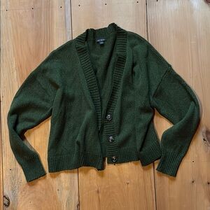 Wild Fable Green Cardigan Sweater Timeless Design